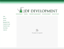 Tablet Screenshot of jdfdevelopment.com